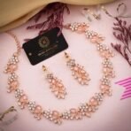 Brado Rose Gold Stone Studded Necklace Set - Fast Shipping to USA & Canada - Image 6