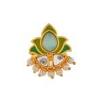 VOYLLA Forever More Floral Green Stone Enamelled Cocktail Ring|Enameled Ring For Women|Adjustable Ring|Wedding|Gift For Women| - Fast Shipping to USA & Canada