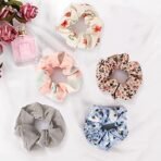 FAMEZA 12 Pcs Chiffon Hair Bands Ponytail Ties Hair Scrunchies Flower Hair Scrunchies Girl Hair Accessory, Great For Casual And Party Dress, Multicolor - Fast Shipping to USA & Canada - Image 7