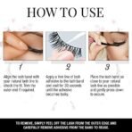 Ardell 3D FAUX MINK 860 BLACK + Duo Clear Glue 1g - Fast Shipping to USA & Canada - Image 7