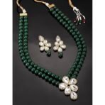 I Jewels Gold Plated Kundan & Pearl Necklace Set (ML311) - Fast Shipping to USA & Canada - Image 3