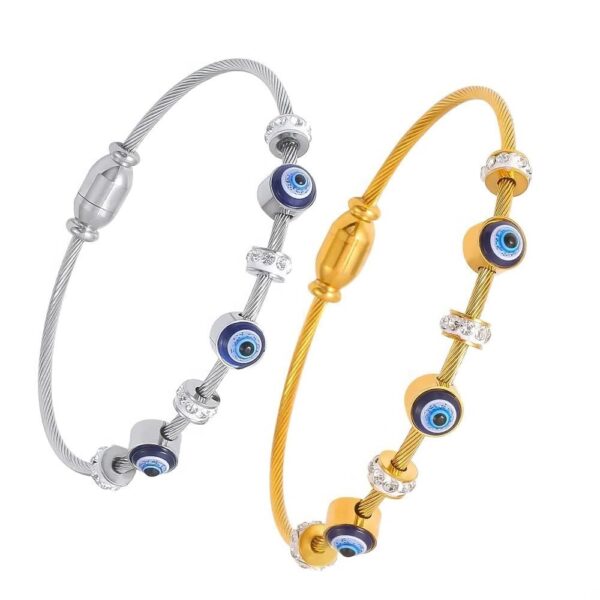 MEENAZ Rose Gold Adjustable Bracelet Combo - Fast Shipping to USA & Canada