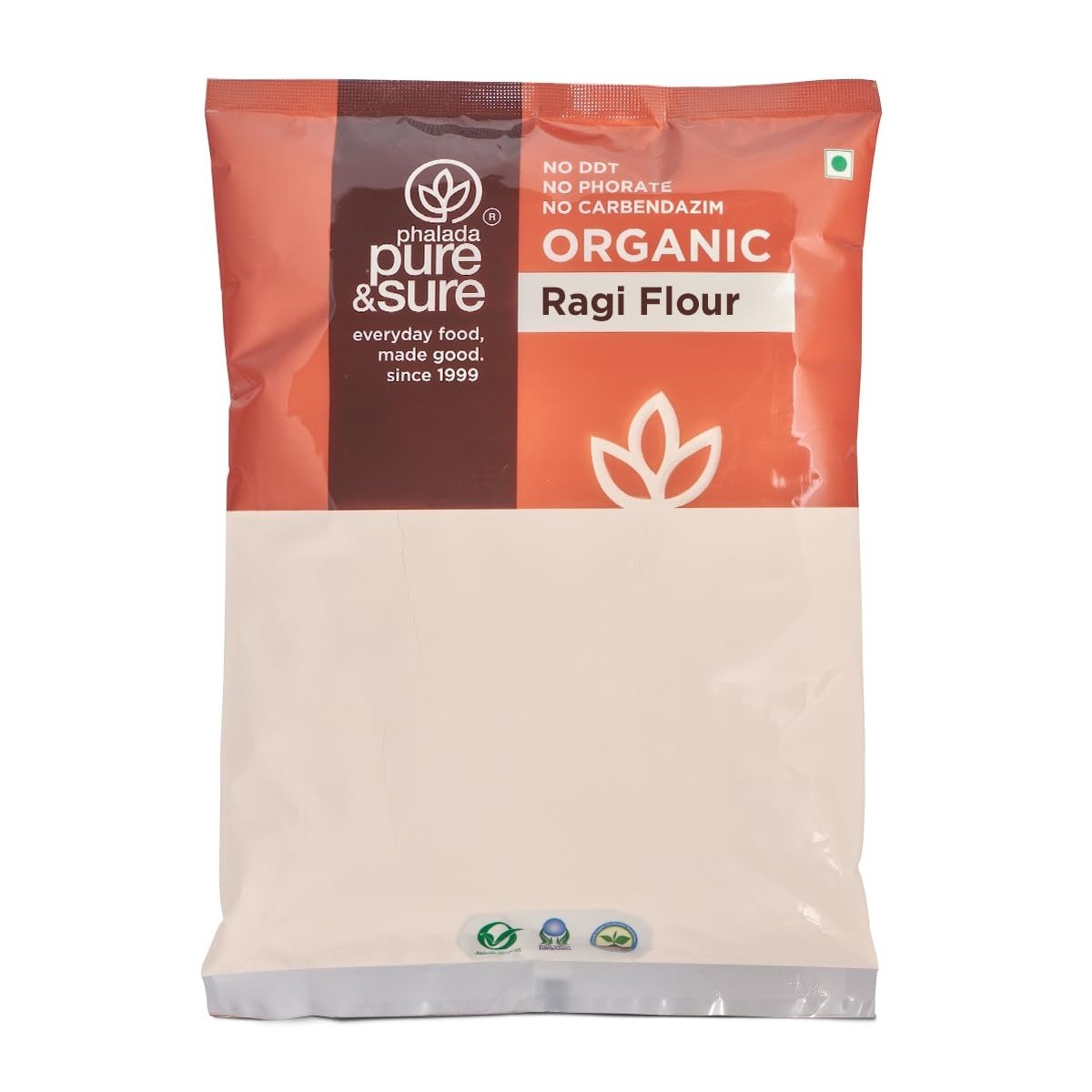 51kIMtg30tL-1.jpg Pure & Sure Organic Ragi Flour 1 kg | 100% Natural Nachni Atta | Pure Finger Millet Flour | Chakki Ground & Gluten Free | Rich In Protein, Iron & Other Nutrients - Fast Shipping to USA & Canada - Image 1