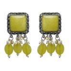 Shreyadzines Dazzling Stones Faux Pearl Sleek Choker Necklace Earrings Combo Jewelry Set for Women - Fast Shipping to USA & Canada - Image 4