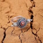 VOYLLA Mandala Aztec Inspired Ring|Oxidised Ring For Women|Adjustable Ring|Gift For Women| - Fast Shipping to USA & Canada - Image 3