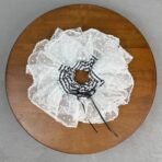 Pretty Goals Handmade Double Layered Scrunchie for Girls and Women, Cotton and Lace Hair Tie with Gingham Band, Large Ponytail Holder for Daily and Casual Styling (White) - Fast Shipping to USA & Canada - Image 6