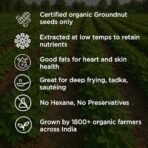 Pure & Sure Organic Cold Pressed Groundnut Oil 1 Ltr | 100% Natural Peanut Oil/Sing Tel Edible for Cooking | Extracted on Wooden Churner | Nutrient Rich & Chemical Free - Fast Shipping to USA & Canada - Image 6