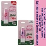Piiu Nourishing Lip Care Salve, Complete Protection For Your Juicy Lips | Watermelon Lip Balm (01) & Nature Fresh Lip Balm (03) | Protect, Repair & Hydrate Lips | Net Wt. 4.5gm | (BUY 1 GET 1 FREE) - Fast Shipping to USA & Canada - Image 3