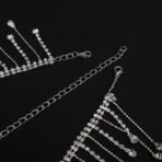 Shidara 1 Pcs Luxurious Crystal Head Chain Silver Rhinestone Tassel Head Chain Boho Headpiece Rhinestone Headband Wedding Costume Hair Accessories for Women (Silver) - Fast Shipping to USA & Canada - Image 7