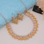 Bardo Antique Rose Gold AD Choker Set - Fast Shipping to USA & Canada - Image 6