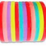 ANNACREATIONS Candy Multicolor Simple Fancy 12 mm Plastic Teeth Comb Shine Hair Bands For Girls and Women - Fast Shipping to USA & Canada