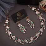 Bardo Antique Rose Gold AD Choker Set - Fast Shipping to USA & Canada - Image 7
