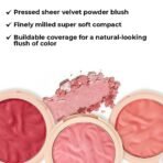 Makeup Revolution Blusher Reloaded Rhubarb & Custard |Pressed sheer velvet powder blush |Finely milled super soft compact |Buildable coverage for a natural-looking flush of color | 7.5gm - Fast Shipping to USA & Canada - Image 3