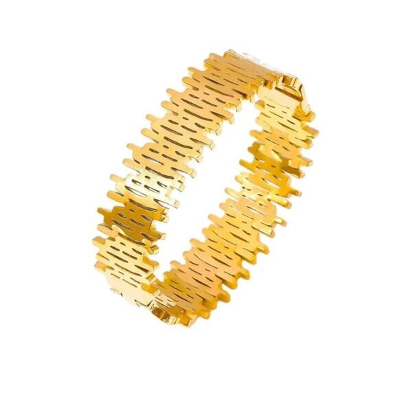 MEENAZ Bracelet for Women | Fashion Golden Broad Wrist Bracelet for Woman Hand Accessories for Women Golden Bold Cuff Bracelets for Girls Birthday Gift for Women Anniversary Gift for Wife anti tarnish - Fast Shipping to USA & Canada