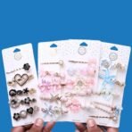 Annacreations Korean Fashion Style Pearl Rhinestone Metal Hair Clips Hair Pin Stylish Jewellery Hair Accessories for Women's & Girls (Pack of 25 Pcs) - Fast Shipping to USA & Canada - Image 7
