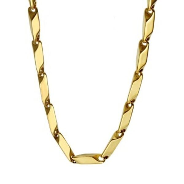 MEENAZ Gold Stainless Steel Stylish Chain Necklace for Men - Fast Shipping to USA & Canada