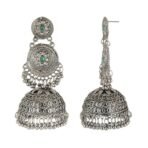 Shreyadzines Trendy Oxidised Stone Jhumki Jhumkas Dangle Earring Set for Women - Fast Shipping to USA & Canada - Image 3
