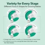 LuvLap Wide Neck Glass Feeding Bottle 150ml - Fast Shipping to USA & Canada - Image 6