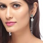 Voylla Mehrunisa Tassels Drop Earrings - Fast Shipping to USA & Canada - Image 5