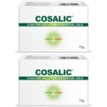 SALVE Cosalic Coal Tar Soap Gentle Body & Face Cleansing Soap With Goodness Of Essential Oil, Bergamot Tea Tree Jojoba Chamomile & Aloe Vera Oil - 75Gm (Pack Of 2) - Fast Shipping to USA & Canada