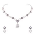 Brado Silver AD Choker Pendant & Earrings - Fast Shipping to USA & Canada