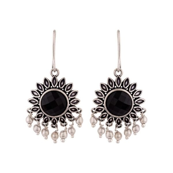 Voylla Work Essentials Round Cut Gem Earrings - Fast Shipping to USA & Canada