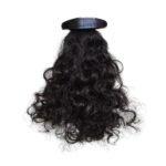 Capillatura Ponytail Human Hair Extensions - Curly | Easy Clip-In Style | Natural Natural Hair | Changeable clips | Washable | Original hair extensions (10, Natural Black) - Fast Shipping to USA & Canada