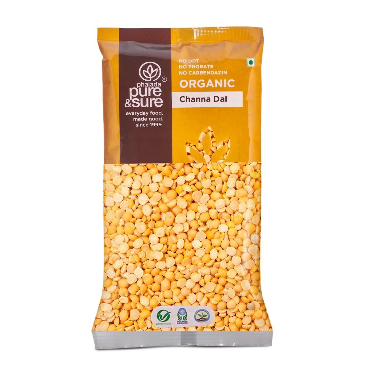 61BTAUISbYL-1.jpg Pure & Sure Organic Split Chana Dal 500gm | 100% Bhuna Chana, Natural & Vegan | Gluten Free | Rich in Protein & Energy Source | No Additives & Pesticides Free - Fast Shipping to USA & Canada - Image 1