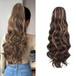 D-DIVINE Highlighted Synthetic Step Cutting Clutcher Ponytail For Instant Volume Hair Extension For Women & Girls - Fast Shipping to USA & Canada