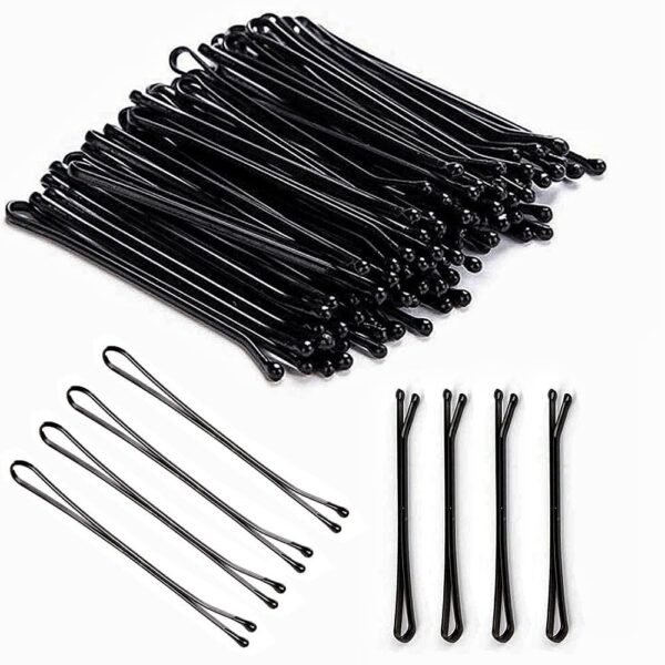 ANNACREATIONS 32 Pcs Black Color One Character Girl's Clip For Broken Hair Stylish Hairpins For Women and Girls (Black) - Fast Shipping to USA & Canada