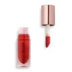 Makeup Revolution- Pout Bomb Plumping Gloss- Juicy Red | rich glossy pigment|Infused with Vitamin E to add nourishment | soft tingling effect for maximum volume & impact|ultimate high-shine|4.6 ml - Fast Shipping to USA & Canada