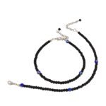 Shreyadzines Dance Beaded Evil Eye Oxidized Silver Ghungroo Anklets/Pajeb/Payal for Women and Girls - Fast Shipping to USA & Canada
