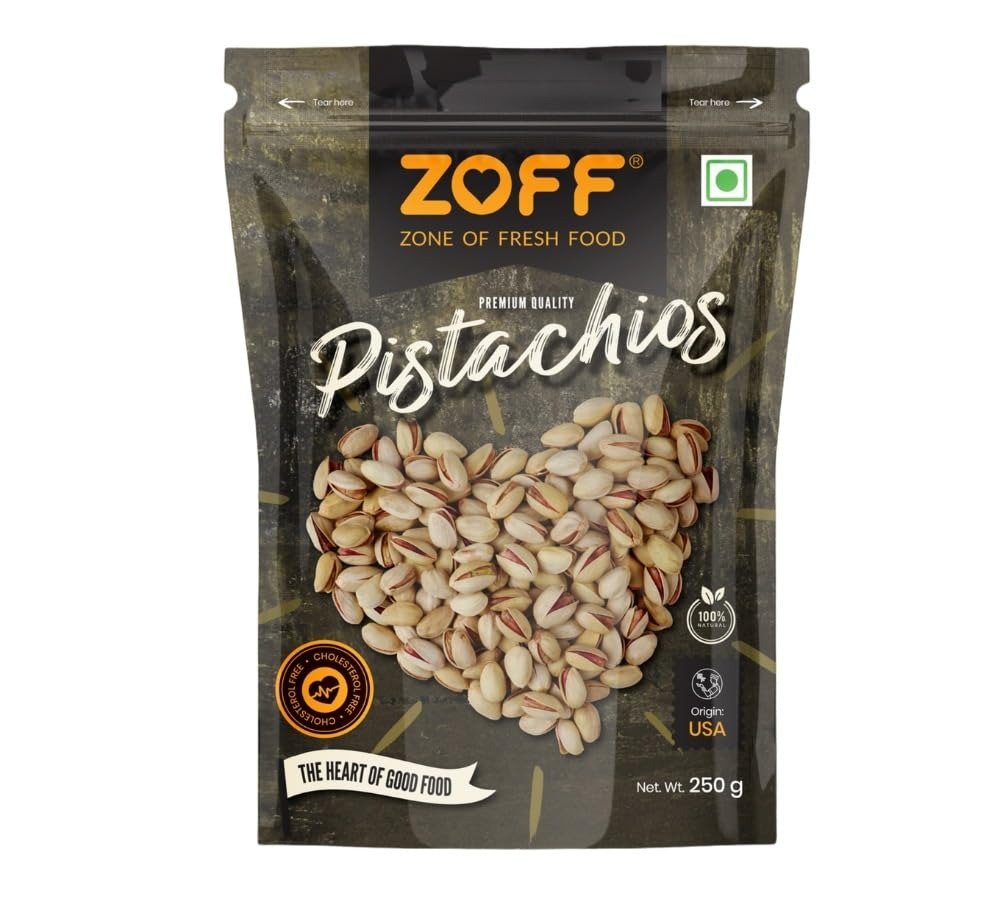 61NNIIeNlJL-1.jpg Zoff Roasted Pistachios | Pack of 4 * 250 GM | Net weight 1KG - Fast Shipping to USA & Canada - Image 1