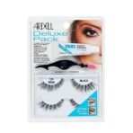 ARDELL Eye Lash 120 Black Deluxe Pack - 65223 + Duo Clear Glue 1g - Fast Shipping to USA & Canada