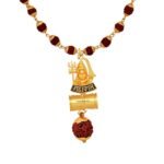 Mahi Lord Shiv/Mahakal Trishul and Damru Religious God Pendant for Men and Women (PAPS1101705PR) - Fast Shipping to USA & Canada