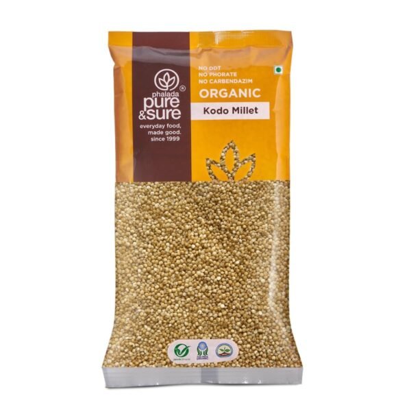 Pure & Sure Organic Kodo Millets 500gm | 100% Natural & Gluten Free Kodri Seeds | (Varagu/Arikelu/Hark/Varigu) Unpolished Millet with High Plant Protein & Fibre - Fast Shipping to USA & Canada