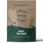 Khari Foods Organic Flax Seeds 500g, Fat Loss, Omega 3 & Anti-oxidants Rich, Gluten Free (500g) - Fast Shipping to USA & Canada