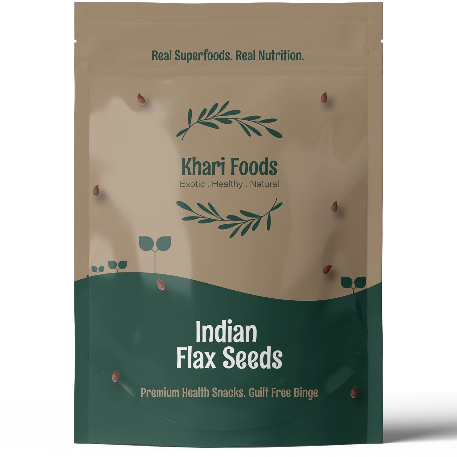 61bmDXSrgmL-1.jpg Khari Foods Organic Flax Seeds 500g, Fat Loss, Omega 3 & Anti-oxidants Rich, Gluten Free (500g) - Fast Shipping to USA & Canada - Image 1