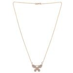 Brado Rose Gold Diamond Butterfly Pendant Chain - Fast Shipping to USA & Canada