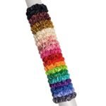 Windson Premium Satin Multicolor Scrunchies (Set of 10), Specialized for Anti-Hair Breakage, Elastic Ponytail Holders for Styling, Daily Use & Gifting - Fast Shipping to USA & Canada