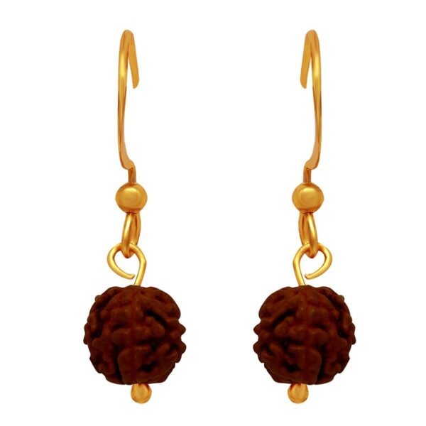 Mahi Gold Plated Attractive Rudraksh Drop Earrings for women ER1109428G - Fast Shipping to USA & Canada