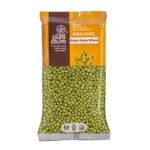Pure & Sure Organic Green Moong Split 500gm | 100% Healthy Hara Moong Dal Chilka | Rich in Fiber & High Protein | Unpolished & Unadultrated | No Preservatives| Steam Sterilized - Fast Shipping to USA & Canada
