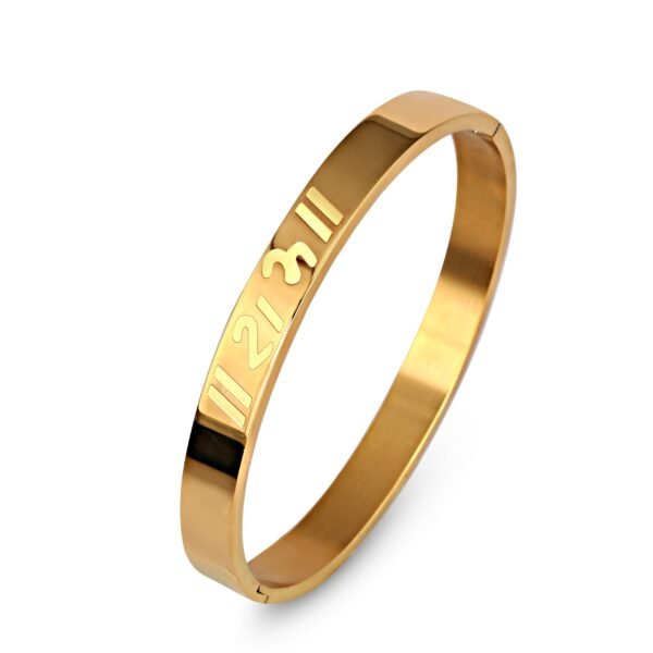 MEENAZ Gold Stainless Steel Shree Ram Kada Bracelet for Men - Fast Shipping to USA & Canada