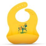 LuvLap Silicone Baby Bib, Yellow - Fast Shipping to USA & Canada