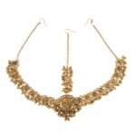 Shreyadzines Ethnic Wedding Bridal Navratri Garba Oxidized Silver Maang Tikka Tika Matha Patti for Women and Girls - Fast Shipping to USA & Canada