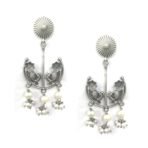 Dulcett Oxidised Earrings for Women | Stylish Black Metal Drop, Hanging & Statement Chandbali Earrings | Handmade Tribal & Traditional Brass Earrings | Drop & Dangler Earrings for Women (Light Weight ) - Fast Shipping to USA & Canada