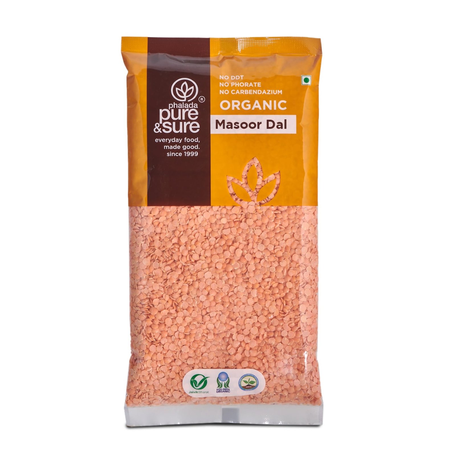 71Ed08JkeYL-1.jpg Pure & Sure Organic Malka Masoor Dal (Split) 500gm | Unpolished Dal Lal Masur Dal | 100% Vegan, Gluten-Free, Plant Based High Protein | Unadulterated & No Preservatives - Fast Shipping to USA & Canada - Image 1