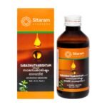 Sitaram Ayurveda Saraswatharishtam With Gold 200ml syrup| Kerala Ayurvedic Saraswatarishta Supplement With Brahmi And Ashwagandha. - Fast Shipping to USA & Canada