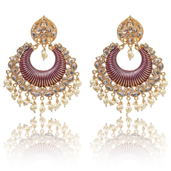 Nilu's Collection Big Chandbali Jhumka Wedding/Festive Collection for Women - Fast Shipping to USA & Canada