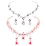 Brado Rosegold & Silver AD Choker Set (Pink/Grey) - Fast Shipping to USA & Canada
